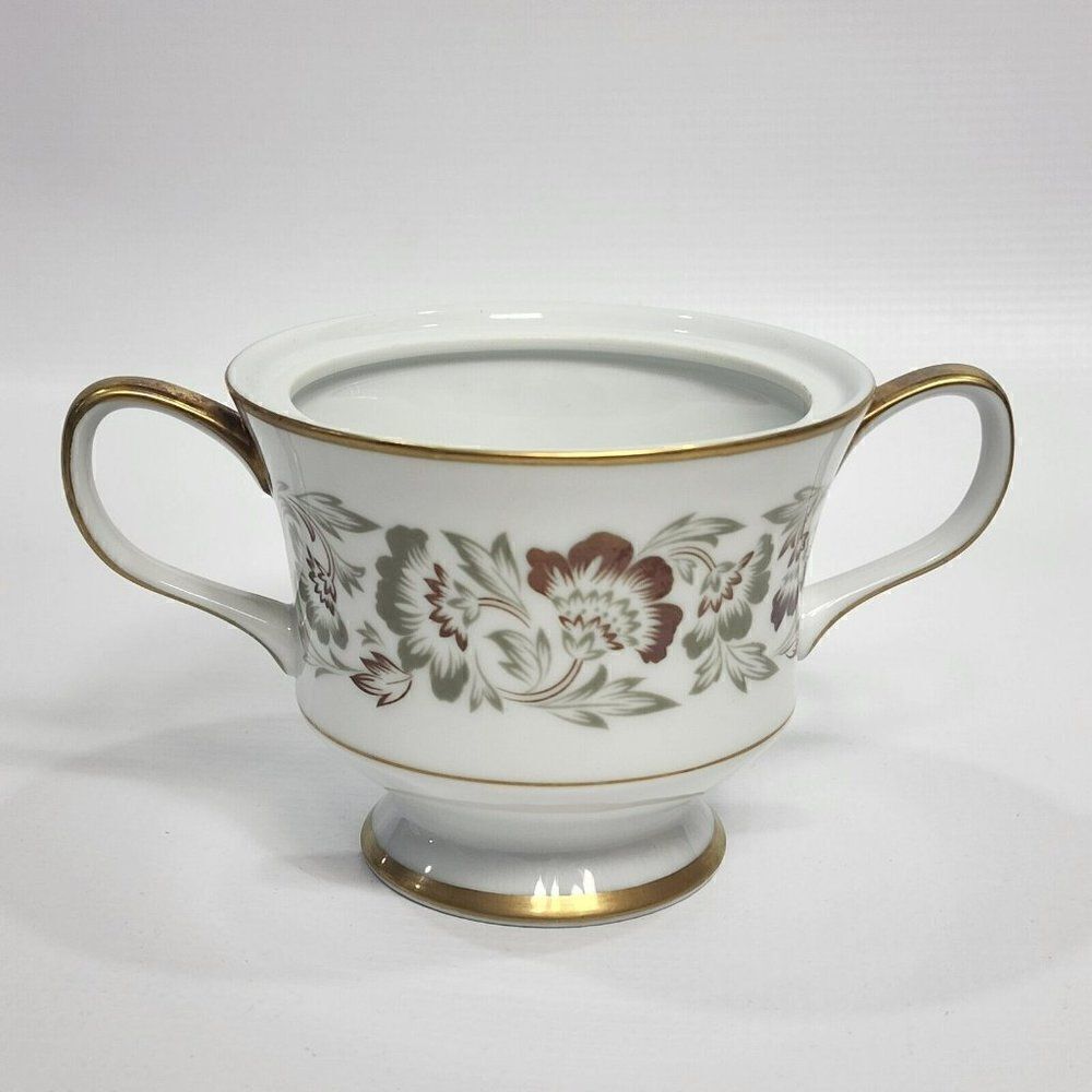 Rheims by Sango White Sugar Bowl - No Lid - Fine China 3697